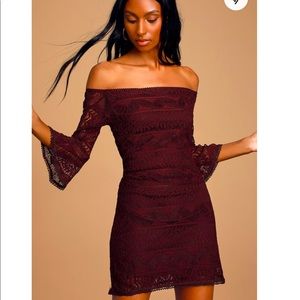 Lulu’s Plum Purple Lace Dress